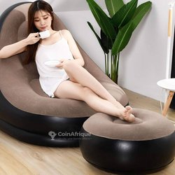 Canapé gonflable 2 en 1 avec pompe
