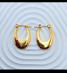 Boucle d'oreille en acier inoxydable