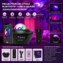 Boule Disco Projecteur Galaxie Musique