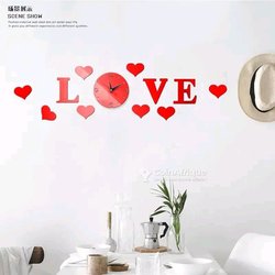 Horloge murale autocollant
