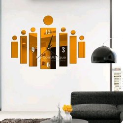 Horloge murale autocollant